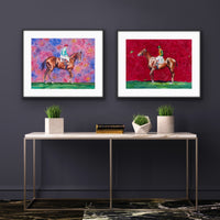 "Regret" first filly Equestrian Art Print