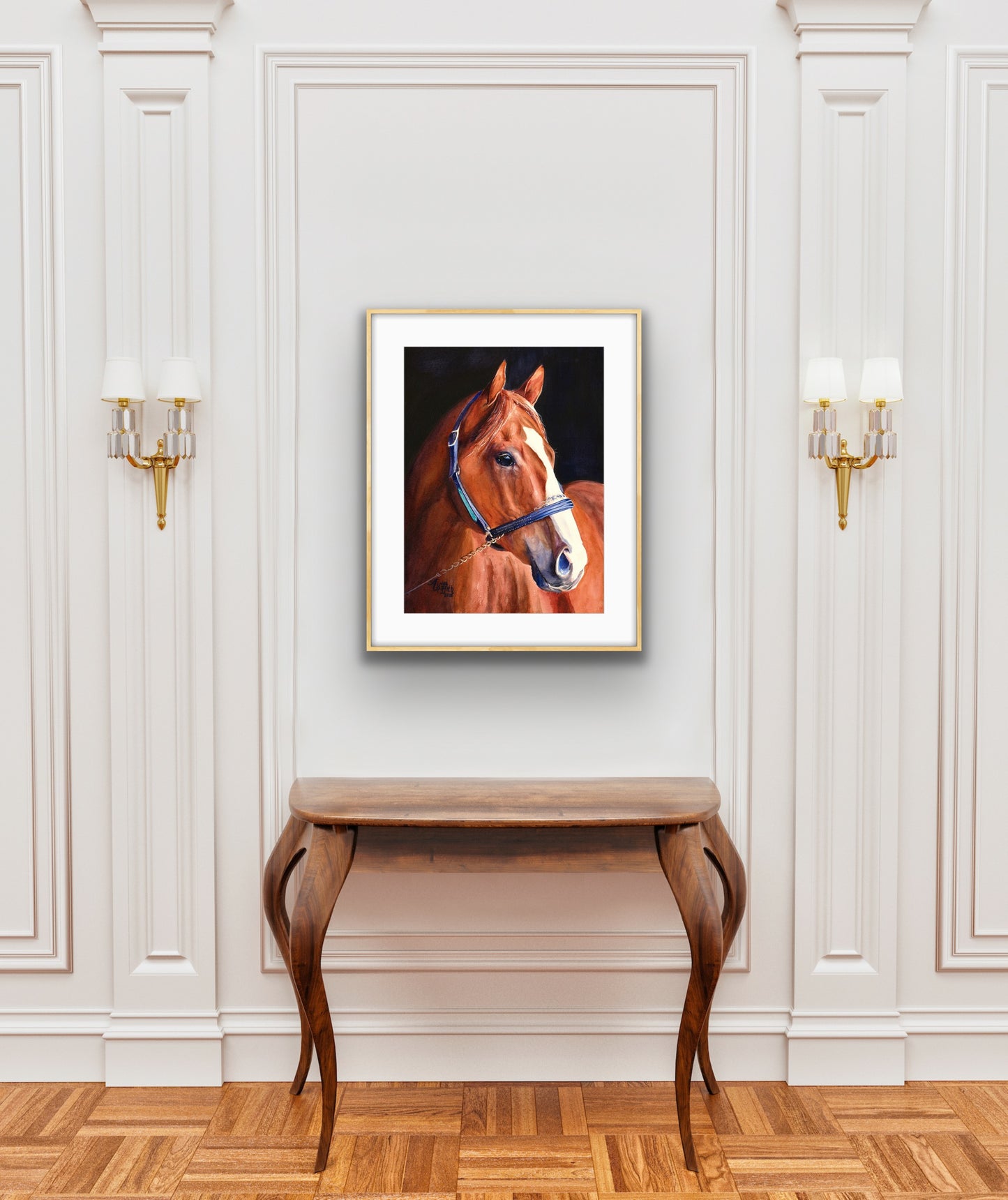 "Justify" Equestrian Art Print