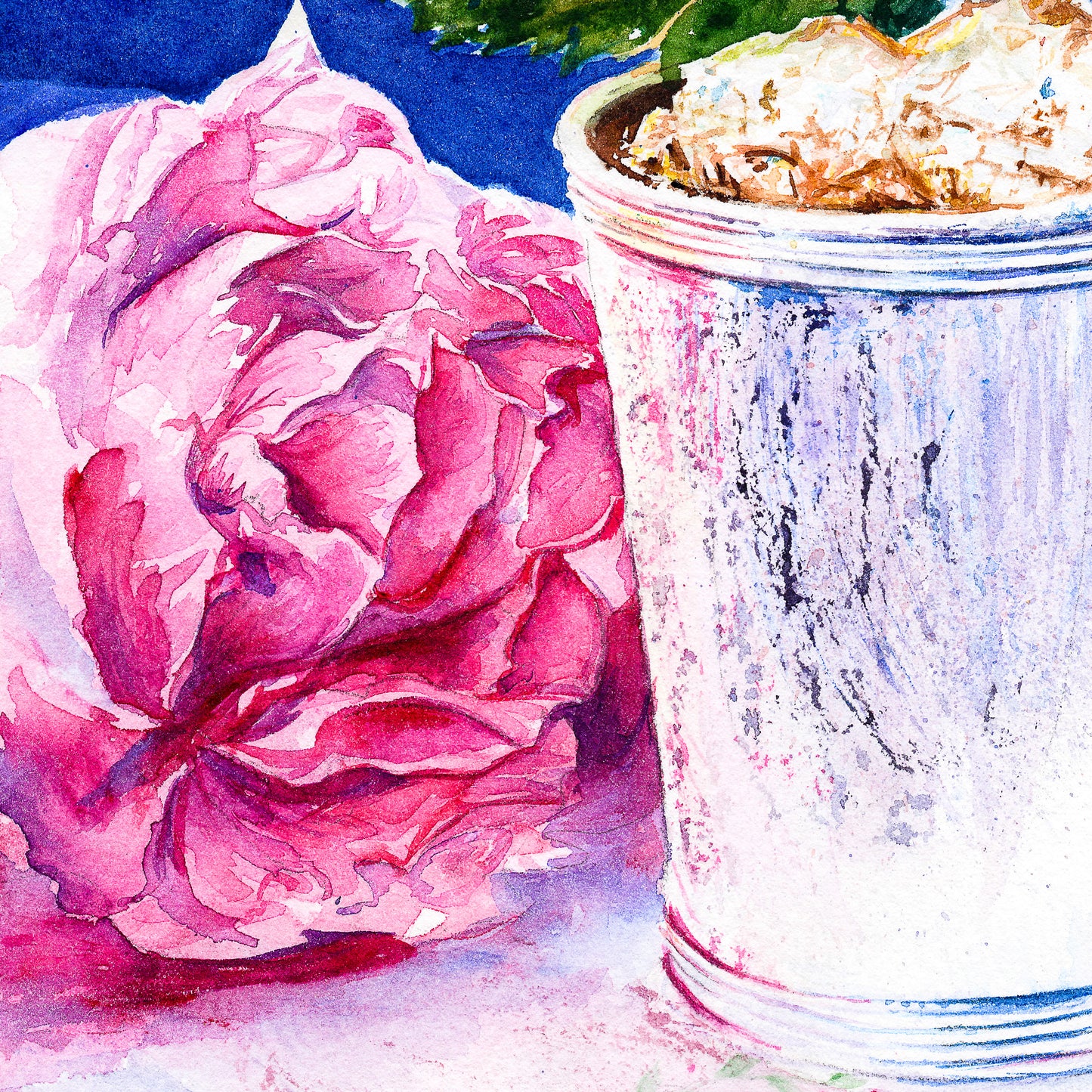 Tradition and Beauty: A Mint Julep and Peony