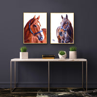 Justify - The Triple Crown Champion with white background