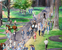 Keeneland Paddock Print