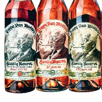 The Pappy Portrait - Old Rip Van Winkle family of bourbon whiskeys