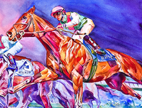 Contemporary Keeneland Print