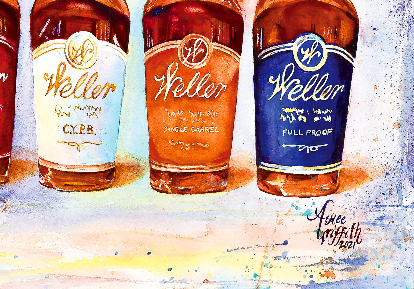 The Unicorn of Bourbons - the Weller bourbon collection print